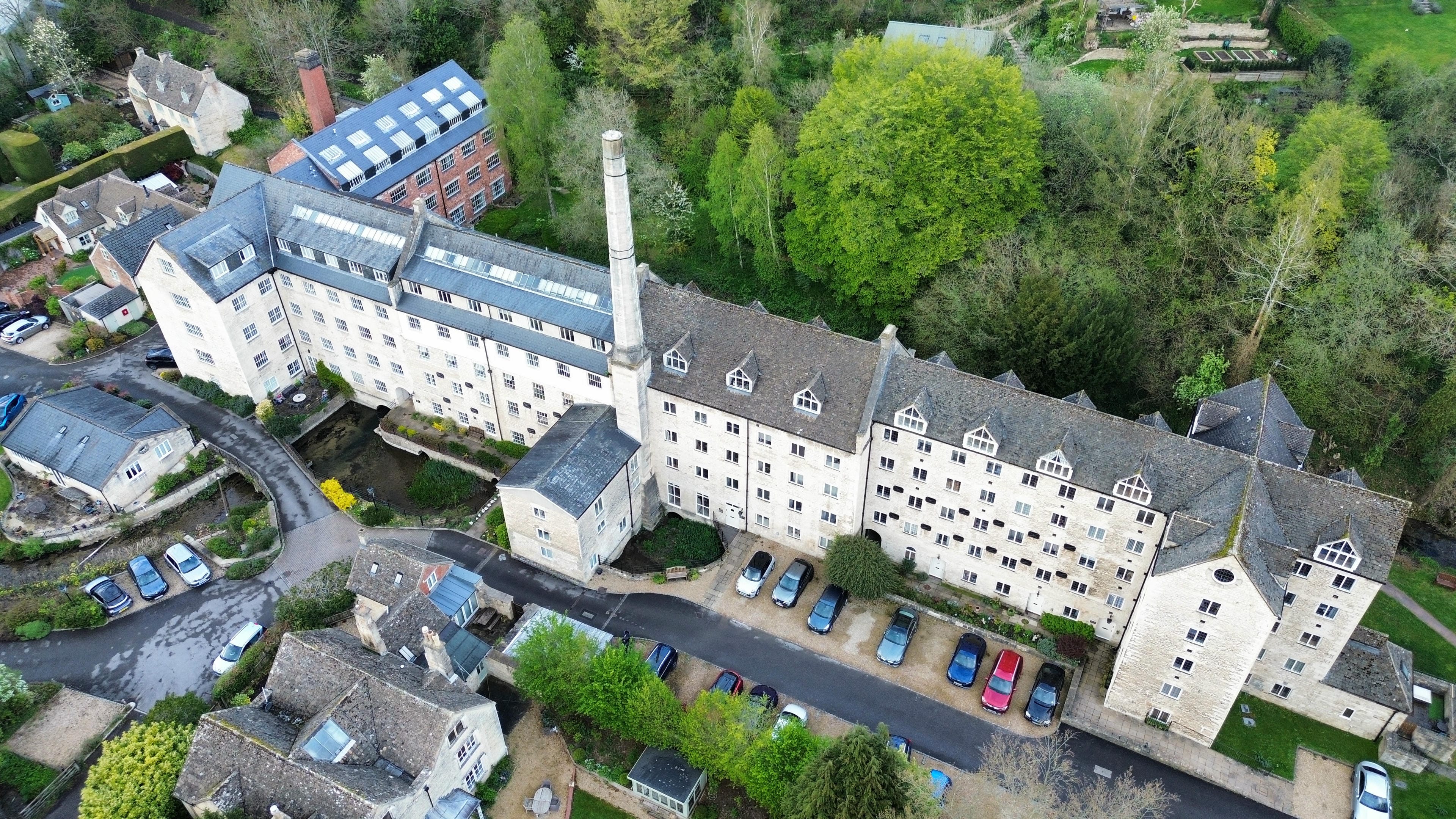 Commercial building aerial roof inspection by drone